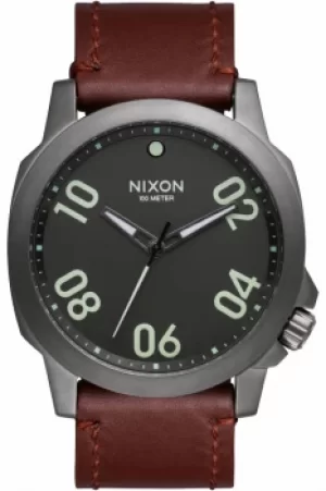 Image of Mens Nixon The Ranger 45 Leather Watch A466-1099