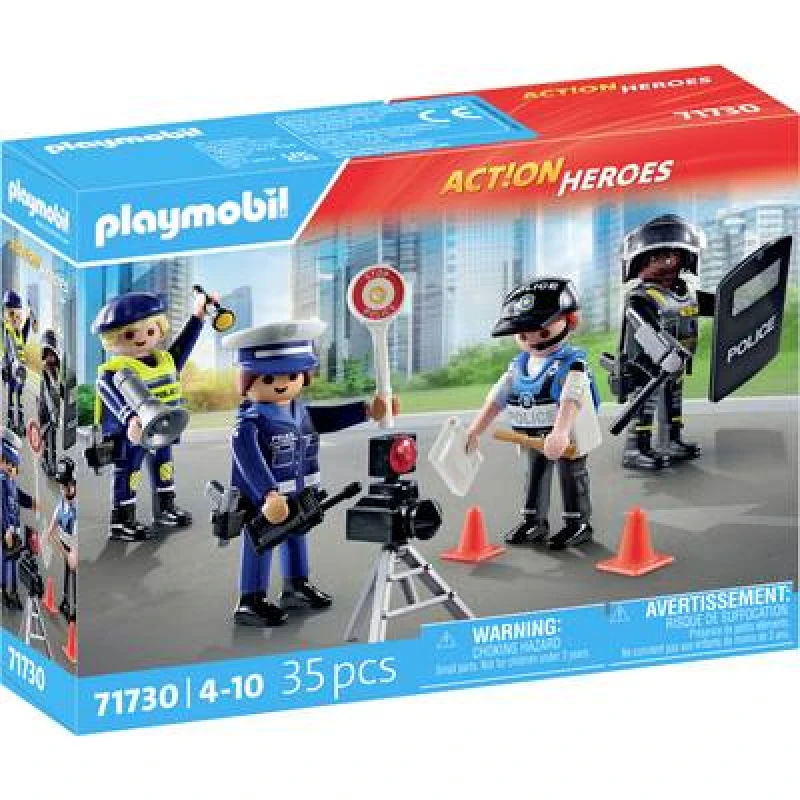 Image of PLAYMOBIL Playmobil ACT!ON HEROES Police figure set 71730 71730