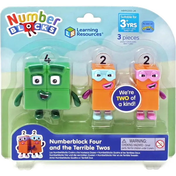Image of Learning Resources Number Blocks 4 and the Terrible Twos 3pcs