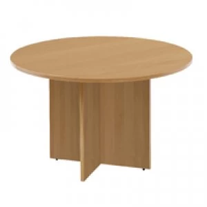 Image of Arista 1200mm Round Meeting Table OAK KF72049