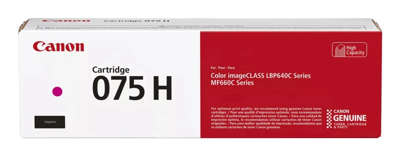 Image of Canon 075H Magenta High Capacity Toner Cartridge - 6367C002 (Original)