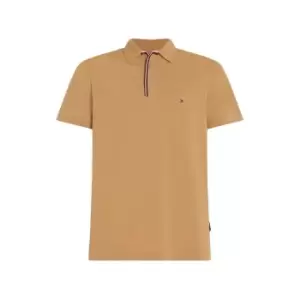Image of Tommy Hilfiger Rwb Placket Tipping Reg Polo - Beige