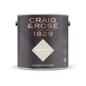 Image of Craig & Rose Chalky Emulsion Soft Green - 5L