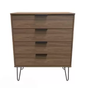 Image of Welcome Furniture Hirato 4 Drawer Chest - Carini Walnut