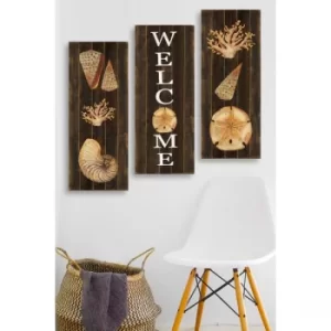 Image of MDF0091 Multicolor Decorative MDF Painting (3 Pieces)