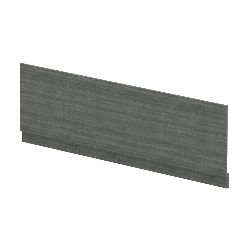 Image of Balterley Bath MFC Front Panel & Plinth - 1800mm - Woodgrain Anthracite Grey unisex