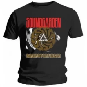 Image of Soundgarden Badmotor Finger Black Mens T Shirt: Small