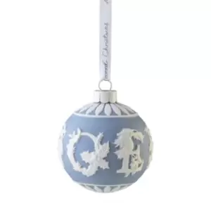 Image of Wedgwood Christmas Noel Bauble Ornament - Blue