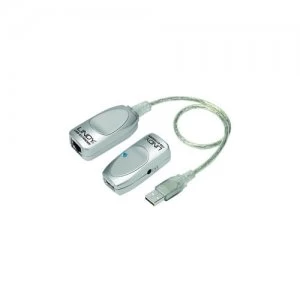 Image of Lindy 42805 cable interface/gender adapter USB RJ-45 Grey