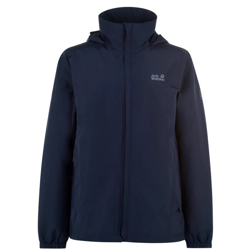 Image of Jack Wolfskin Mens Stormy Point 2L Jacket - Blue, Size L, Men Blue W3CWY Male L