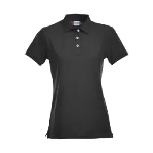 Image of Clique Womens/Ladies Premium Stretch Polo Shirt (XL) (Black)