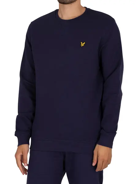 Image of Lyle & Scott Logo Sweatshirt Navy M