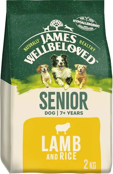 Image of James Wellbeloved Senior Lamb and Rice Dry Dog Food 2kg