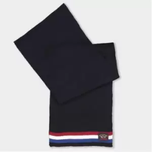 Image of Paul And Shark Paul and Shark Tri-Colour Scarf Mens - Blue