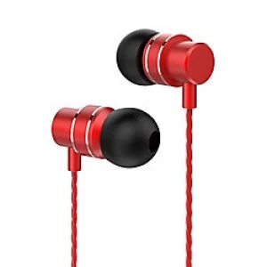 Image of Lenovo HF118 Wired Headset In-Ear with Microphone Red