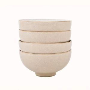 Image of Denby Elements Natural 4 Piece Rice Bowl Set
