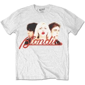 Image of Blondie - P Lines Halftone Unisex Medium T-Shirt - White