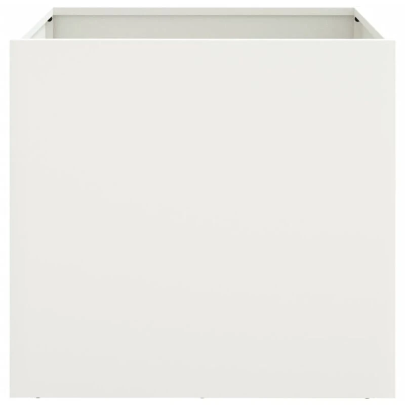 Image of VIDAXL Planters 2 pcs White 49x47x46cm Steel Vidaxl 8721012364202