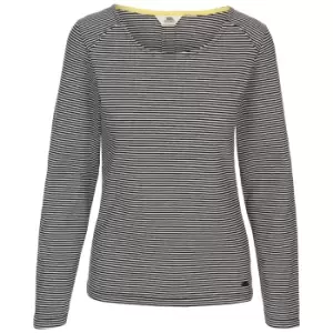 Image of Trespass Womens/Ladies Caribou Casual Top (L) (Black Stripe)