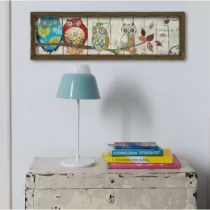 Image of MZM406 Multicolor Decorative Framed MDF Painting