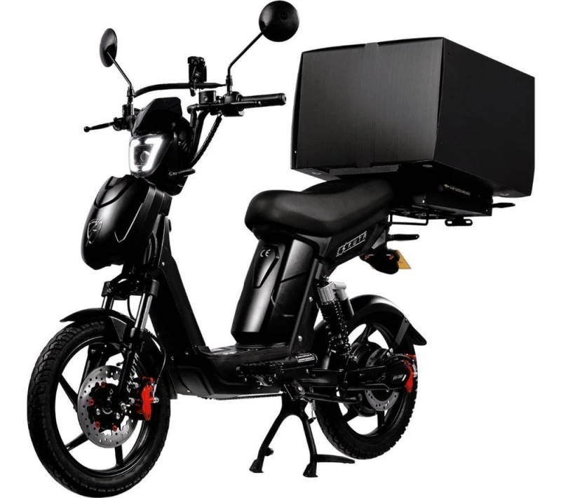 Image of ESKUTA SX-250 Series 4 Cargo Electric Bike - Matte Black 7427135687594