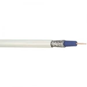 Image of Coax Outside diameter 6.90 mm 75 100 dB White Blue Hama 86683 Sold by the metre