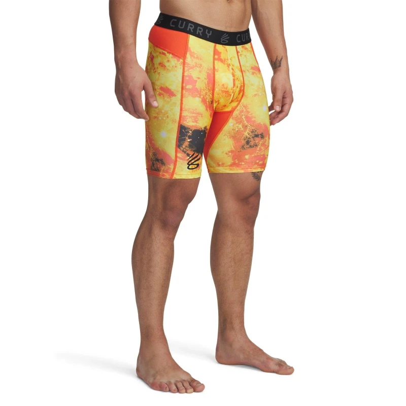 Image of Under Armour Curry HeatGear Printed Shorts Adults Black/Red male S