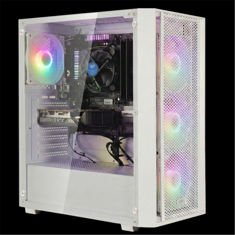 Image of Entity Entity Leviathan RTX 5060 Ti Gaming PC - Intel Core i5-14400F 16GB 1TB SSD - White White unisex One Size