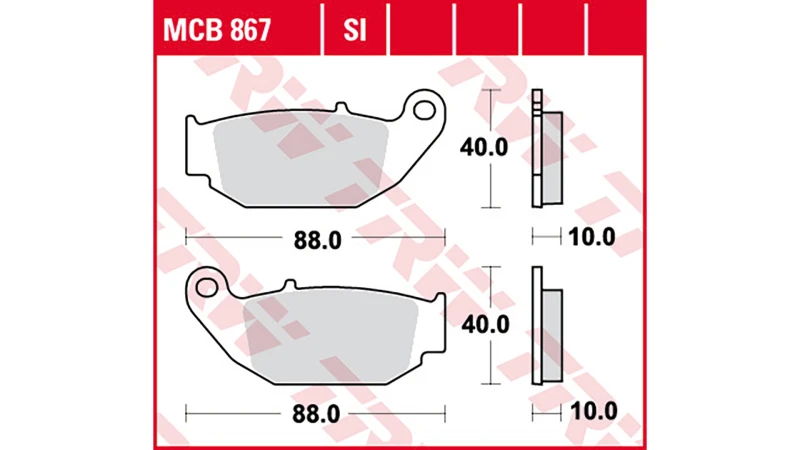 Image of TRW Lucas TRW Lucas brake pad MCB867SI Sinter Offroad