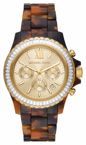 Image of Michael Kors MK7239 Everest Tortoiseshell Acetate Watch