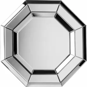 Image of Mirrored Glass Octagonal Wall Mirror - Premier Housewares
