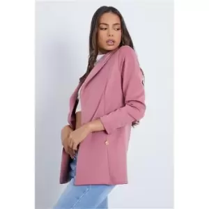 Image of I Saw It First Dusky Pink Double Button Blazer - Pink