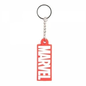 Image of Marvel Comics Original Logo Rubber Keychain