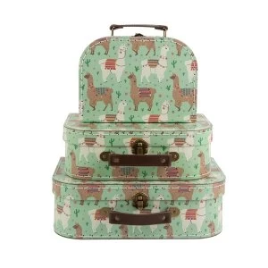 Image of Sass & Belle Lima Llama 3Pcs Set Suitcases