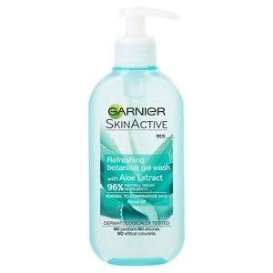 Image of Garnier Natural Aloe Extract Gel Wash Normal Skin 200ml
