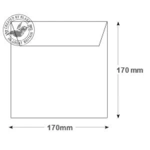 Image of Blake Purely Everyday 170x170mm 100gm2 Gummed Wallet Envelopes White