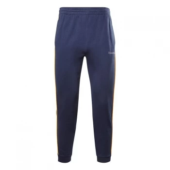 Image of Reebok Piping Jogging Pants Mens - Vector Navy