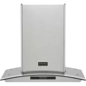 Image of Stoves ST 600 GH 60cm Chimney Cooker Hood - Stainless Steel