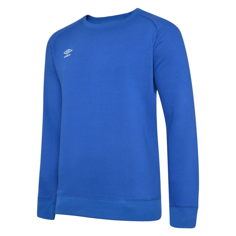 Image of Umbro Club Leisure Sweatshirt in Mid Blue Size: 11-12 Years Mid Blue Unisex 11-12 Years