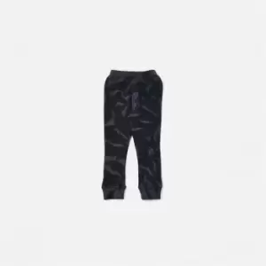 Image of Missguided Tie Dye Rib Legging - Black