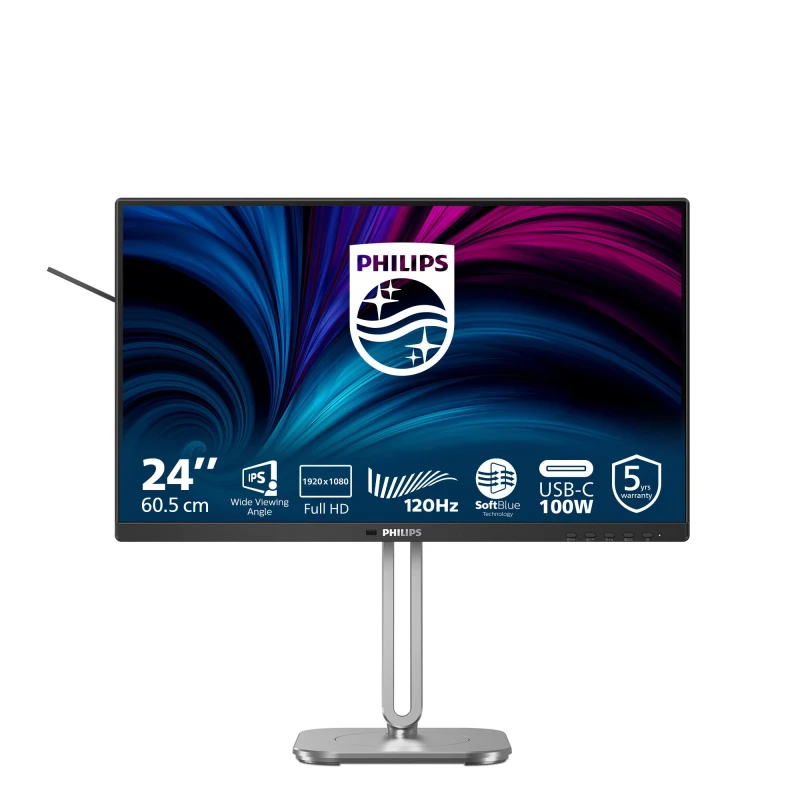 Image of Philips 4000 series 24B2U4301/00 computer monitor 60.5cm (23.8") 1920 x 1080 pixels Full HD LCD Grey 24B2U4301/00