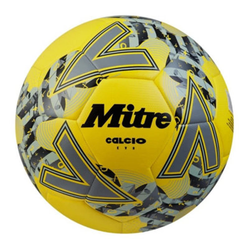 Image of Mitre Calcio Evo 24 Football Fluro Yellow/black/grey (5)