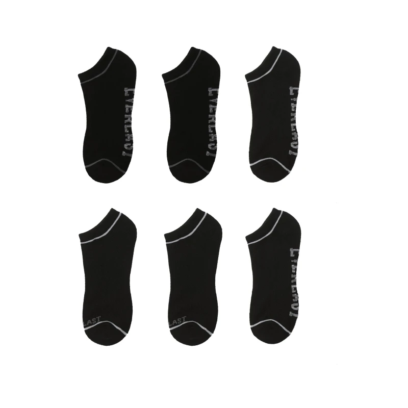 Image of Everlast 6 Pack Trainers Socks Mens Trainer Socks Mens 6-12 Black 41124903060