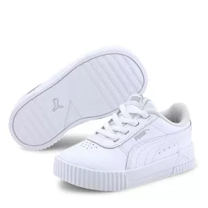 Image of Puma Carina Infant Trainers - White/White, Size 6