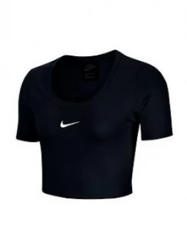 Image of Nike Nsw Essential Crop T-Shirt - Black