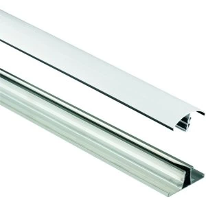 Image of Wickes White Universal Glazing Bar for Polycarbonate Sheets 4000mm
