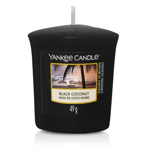 Image of Yankee Candle Black Coconut Scented Candle 49g