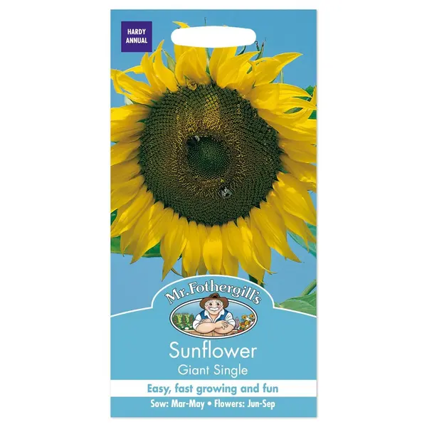 Image of Mr. Fothergill's Sunflower Giant Single Seeds Yellow