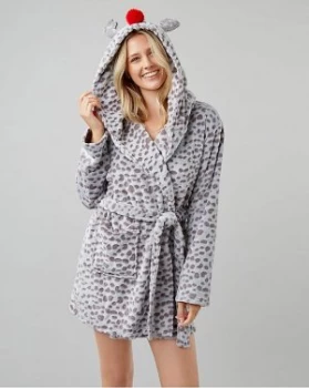 Image of Boux Avenue Reindeer Hooded Robe