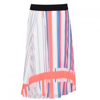 Image of DKNY Pleat Midi Skirt - Multi